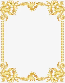 精美中国风花纹边框免抠