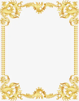 精美中国风花纹边框免抠