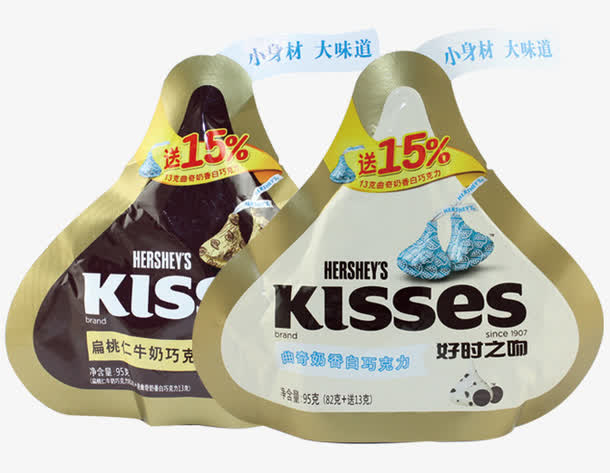 好时KISS杏仁牛奶巧克力免抠