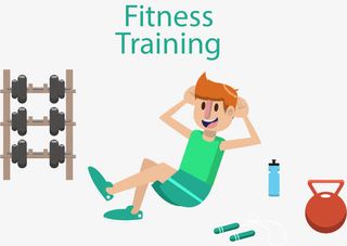 男性健身锻炼免抠