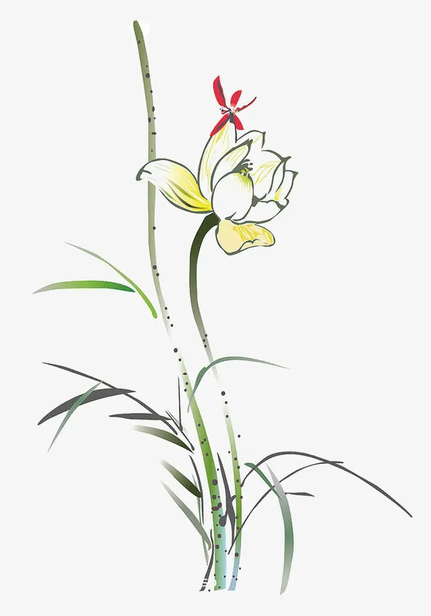 兰花素材图片元素免抠
