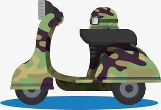 招聘迷彩车免抠