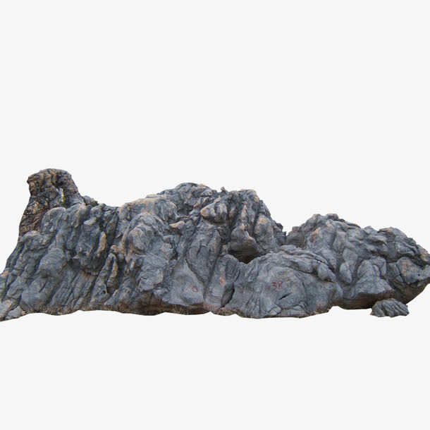 假山石头写实素材免抠