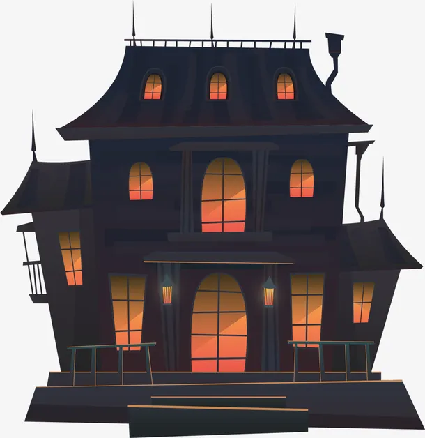 万圣节城堡免抠