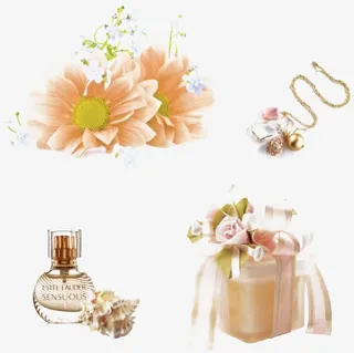 香水配美女免抠