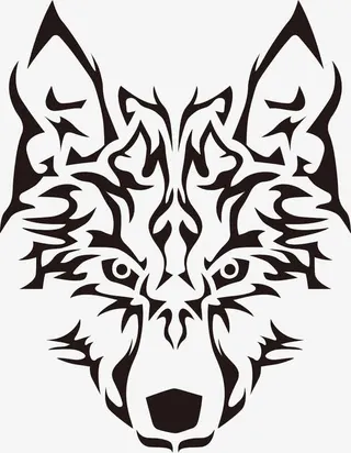 狼头标志免抠