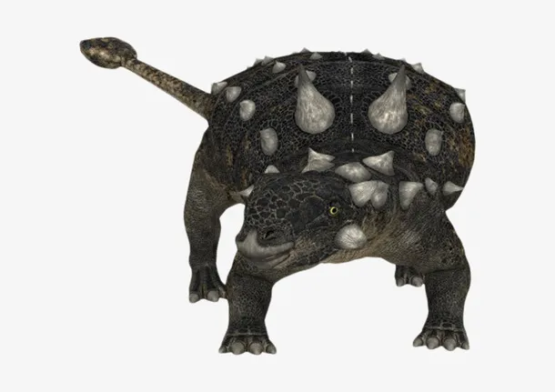长满角的包头龙灭绝生物实物免抠