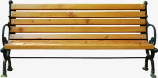 公园长椅惬意生活免抠