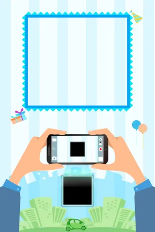 简约扁平二维码海报高清