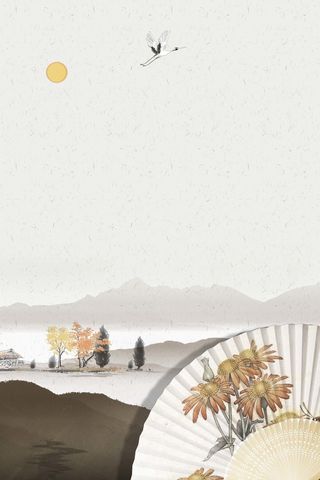 中国风重阳节海报背景高清