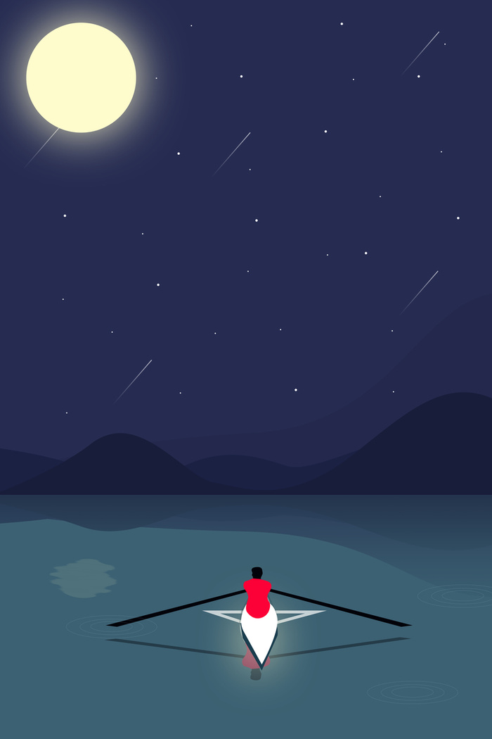手绘扁平卡通背景素材高清