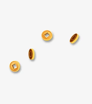 新年财运滚滚钱币铜钱装饰图案免抠节日元旦/春节/元宵元素