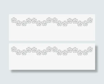 小波浪形花纹免抠