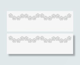 小波浪形花纹免抠