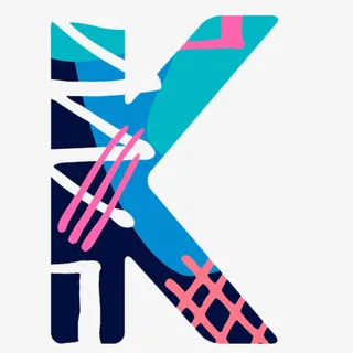 彩色水彩英文字母免抠