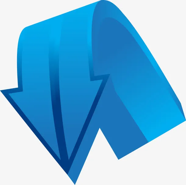 三维几何立体箭头免抠