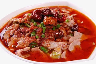 中式牛肉水煮牛肉片免抠