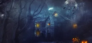 万圣节主题鬼宅背景高清