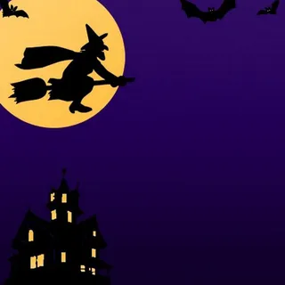 城堡女巫万圣节背景图高清