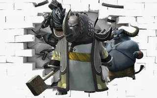 破墙立体图怪兽免抠