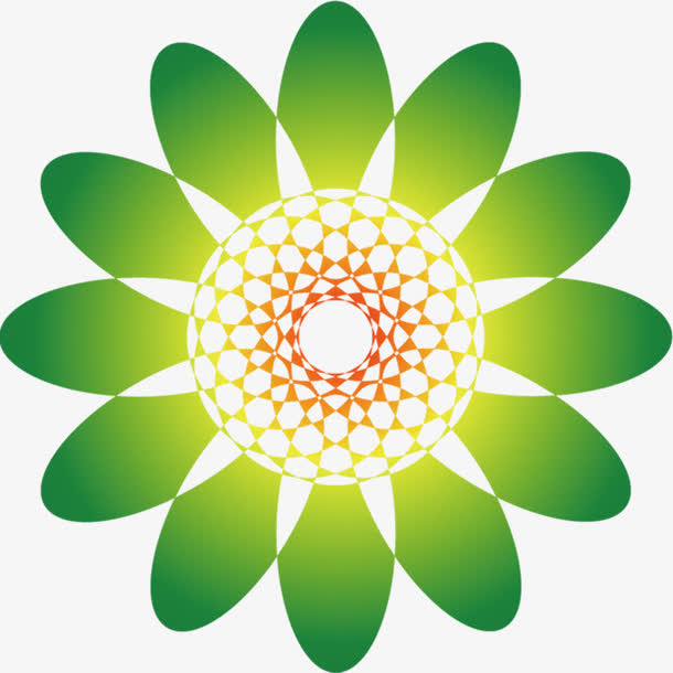 春季手绘渐变花朵纹理免抠