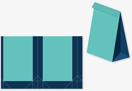 矢量手绘包装纸袋免抠