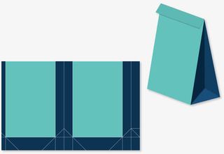 矢量手绘包装纸袋免抠