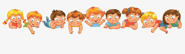 ppt边框小孩素材免抠