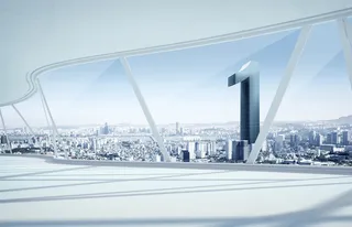 白色大厅阳台建筑大气平面广告高清