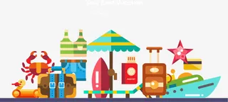 国庆节旅游素材免抠