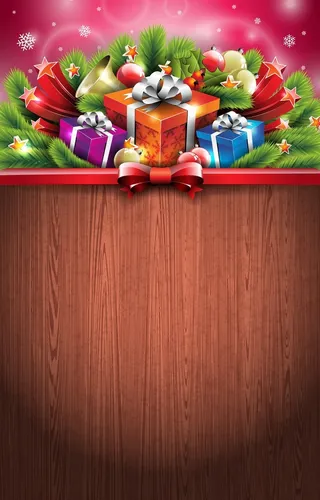 炫彩礼盒梦幻背景素材高清