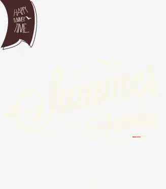 暑期 暑假 summer 夏日  艺术字免抠