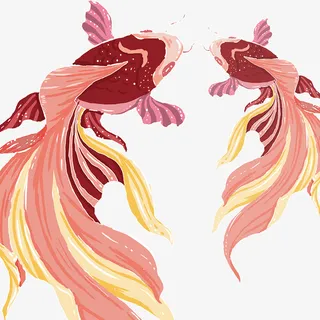 国潮锦鲤鱼年年有鱼免抠