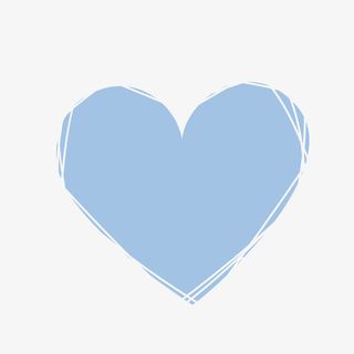 蓝色卡通心形文案背景