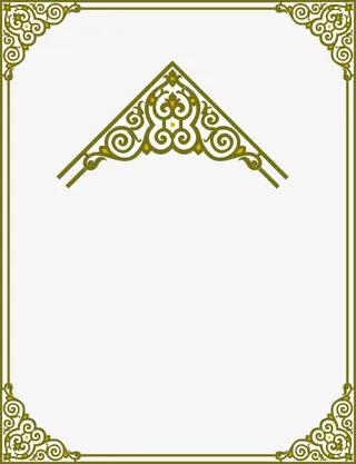 阿拉伯蔓藤花纹免抠