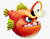 灯笼鱼卡通鱼免抠