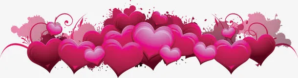 激情音乐粉色爱心设计图片免抠