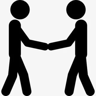 两棒的人握手图标免抠