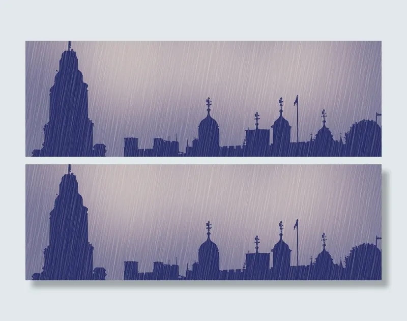 大雨倾城背景高清