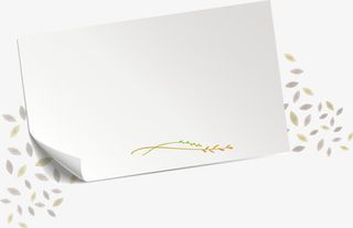 手绘白色纸张免抠