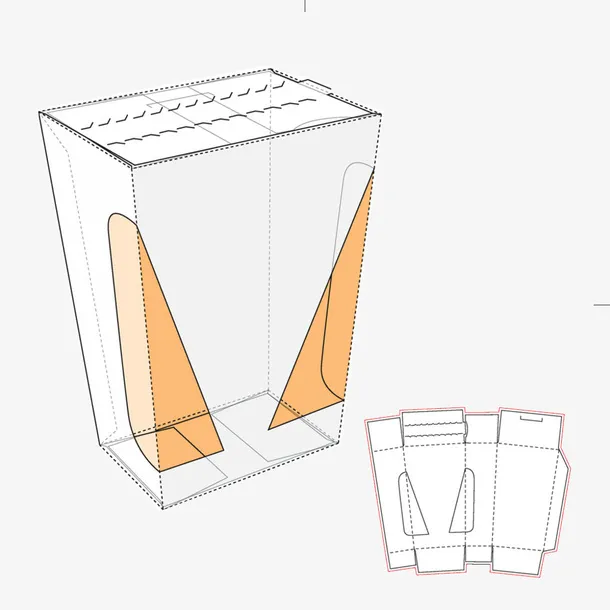 立体棱柱包装结构模型免抠免抠