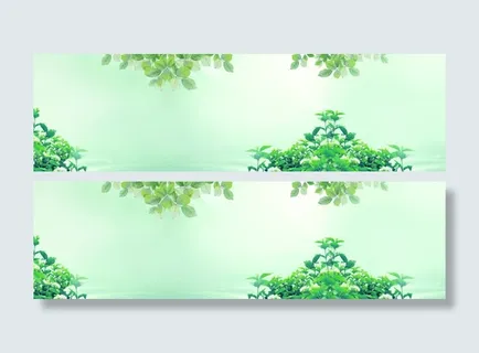 唯美电商促销banner背景素材免抠