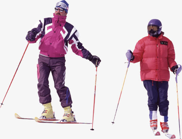 冬季高清滑雪人物免抠