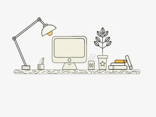 简易办公室免抠