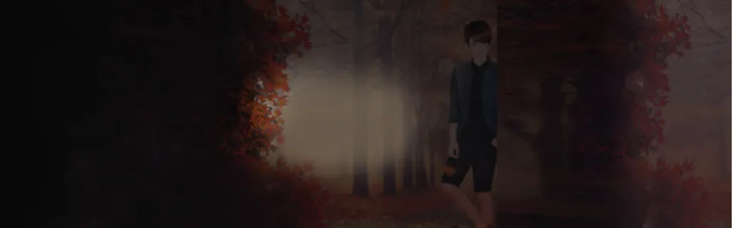 深色背景秋叶banner