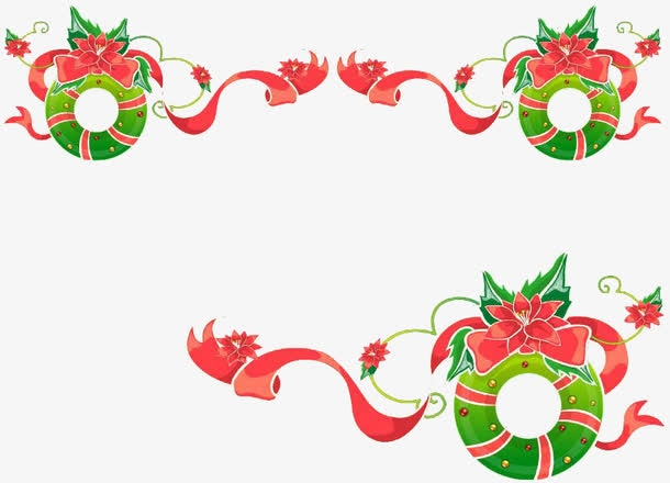 圣诞节边角装饰免抠