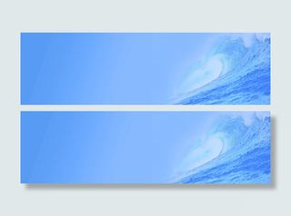 蓝色背景海报