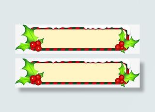 卡通圣诞按钮免抠