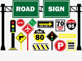 矢量交通红灯工具免抠