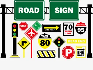 矢量交通红灯工具免抠